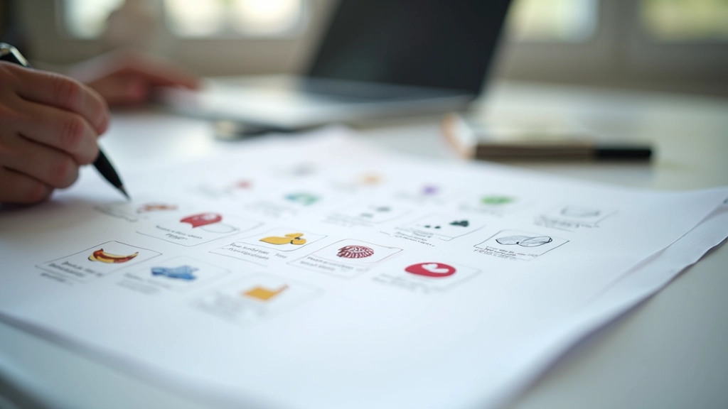 Screenshot of icon library showing organized folder structure with naming conventions and icon previews