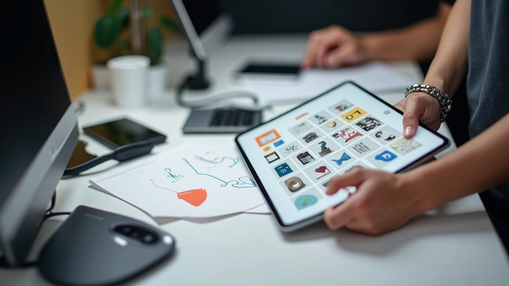 Visual comparison of icon layouts with varying amounts of whitespace and padding